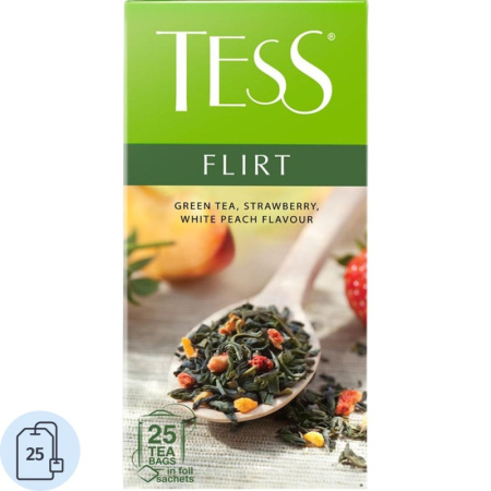 Чай зеленый ТЕSS Flirt 1,5г*25пак