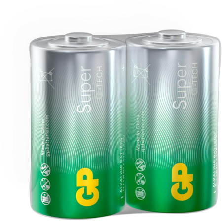 Батарейка GP Super экон.уп.D/LR20/13A алкалин.2шт/уп GP13AEBRA-252