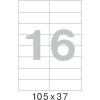 Этикетки самоклеящиеся  105х37 мм/16 шт. на лис.А4 (100 лист