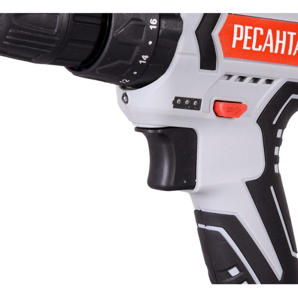 Дрель-шуруповерт аккумуляторная РЕСАНТА 18В, ДА-18-2ЛК-У (75/14/6)