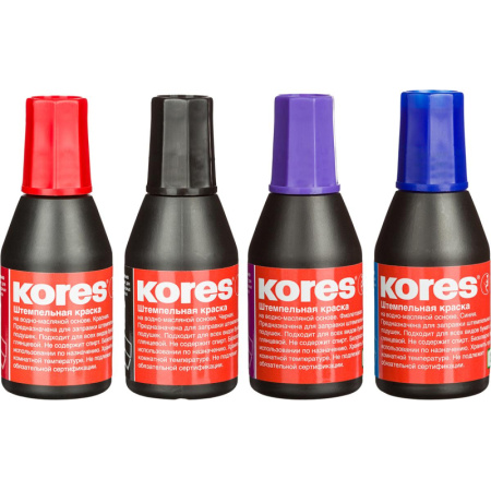 Краска штемпельная KORES фиолетовая 71344