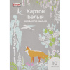 Картон белый  10л ,А4, Живая природа, немелованный