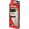 Ручка шариковая неавтомат. KORES К1 F(0,7мм)треуг.корп,черн.ст. 39521