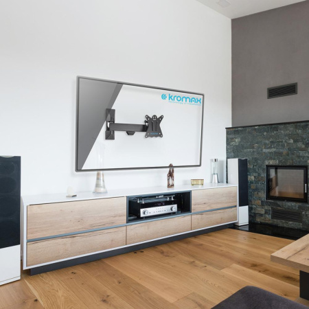 Кронштейн Kromax CASPER-103, TV 10-28, настенный, наклонно-поворотный, чер