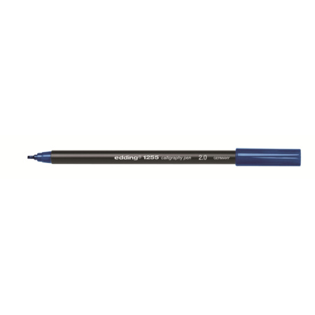 Фломастер для каллиграфии Edding E-1255 calligraphy pen 2.0 син-стал_017