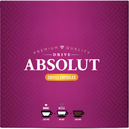 Кофе в капсулах Absolut Drive Cappuccino with milk  (DG), 16кап/уп