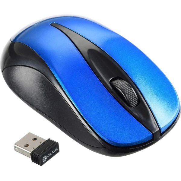 Мышь компьютерная Oklick 675MW ч/с оптич (800dpi) беспроводная USB (2but)