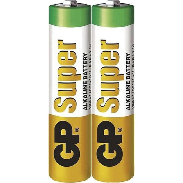 Батарейка GP Super AAA/LR03/24A 24A-2CR2/14AA21-2CRSBC2 алкалин. бл/2