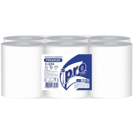 Полотенца бумажные д/дисп. Protissue   ЦВ 2сл.150м 6 рул С224