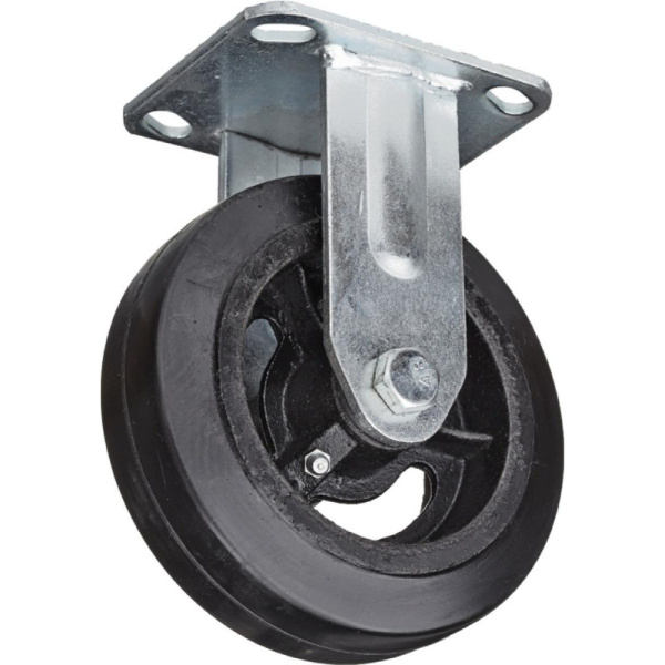 Колесо для тележки FCd 200, непов, литая резина, без торм, 200мм