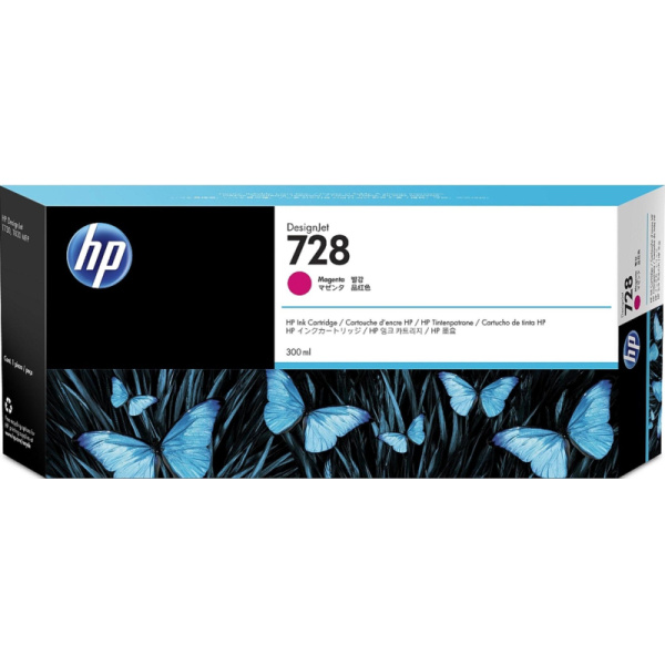 Картридж струйный HP 728 F9K16A пур. 300мл для DJ T730/T830