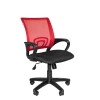 Кресло VT_EChair-304 ткань черн TW11/сетка красн,DW69 пласт.