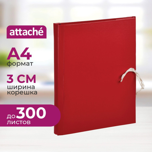 Папка архивная бумвинил 03см 4 завязки