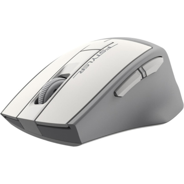 Мышь компьютерная A4 Fstyler FG30, беспроводная, 2000dpi, серый/белый