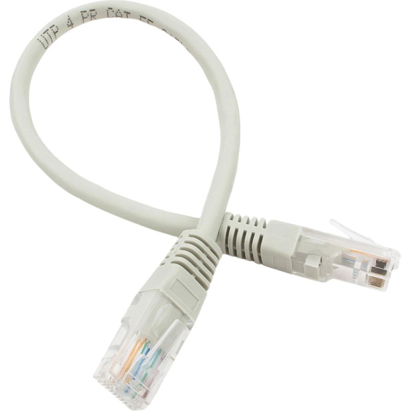 Патч-корд UTP Cablexpert PP10-0.25M кат.5e, 0.25м, литой, (серый)