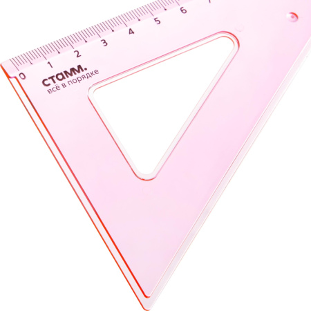 Треугольник 13 см угол 30 градусов NEON Cristal цвет ассорти ТК-33