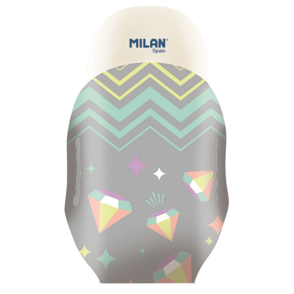 Ластик каучуковый Milan Pastel Sugar Diamond, CMMSD1012 в чехле