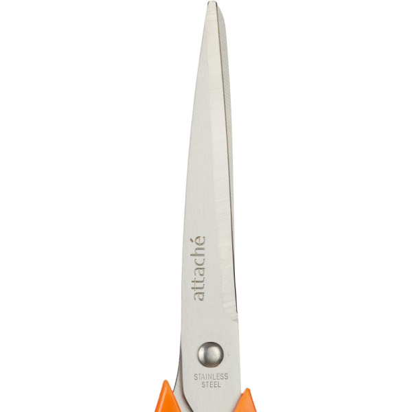Ножницы Attache Orange 203 мм с пластиковыми эллиптическими ручками