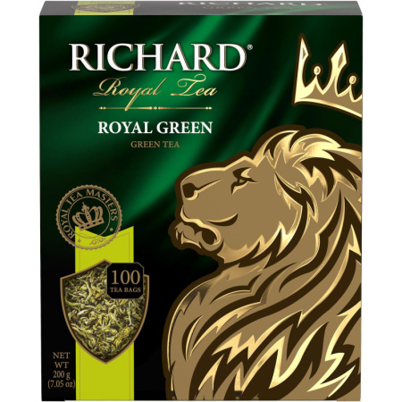 Чай Richard Royal Green зеленый, 100 пак