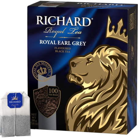 Чай Richard Royal Earl Grey черный, 100 пак 13944