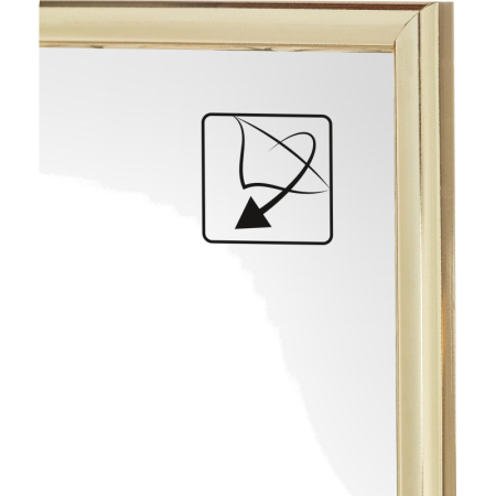 Рамка пластиковая Attache 21x30 (A4) ПЭТ  Золотая