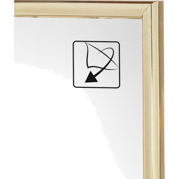 Рамка пластиковая Attache 21x30 (A4) ПЭТ  Золотая