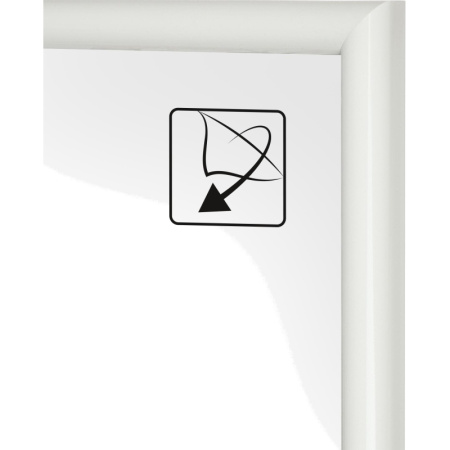 Рамка пластиковая Attache 21x30 (A4) ПЭТ Белая