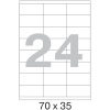 Этикетки самоклеящиеся 70х35 мм / 24 шт. на листе А4 (100 л