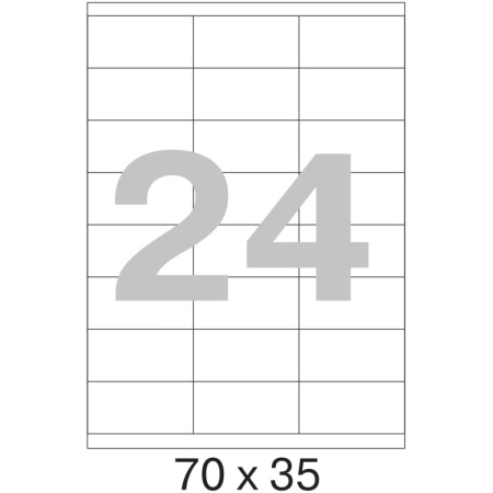 Этикетки самоклеящиеся 70х35 мм / 24 шт. на листе А4 (100 л