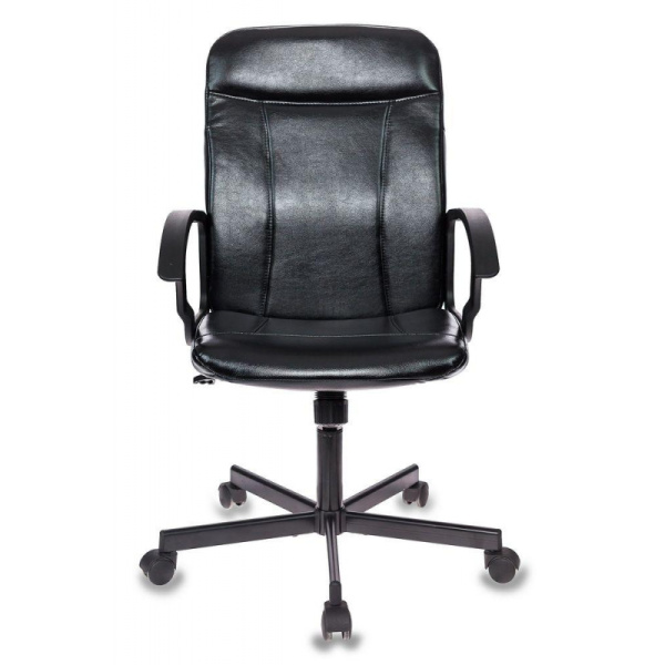 Кресло VB_EChair-563 TPU к/з черный, металл (детали в спинке)