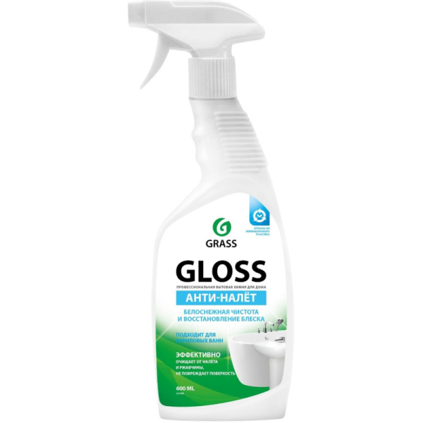 Средство для сантехники Grass Gloss Gel от налета и ржавч акр 0,6л_т/р