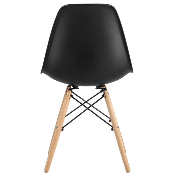 Стул для столовых SG_Eames черный PP, деревянные ножки