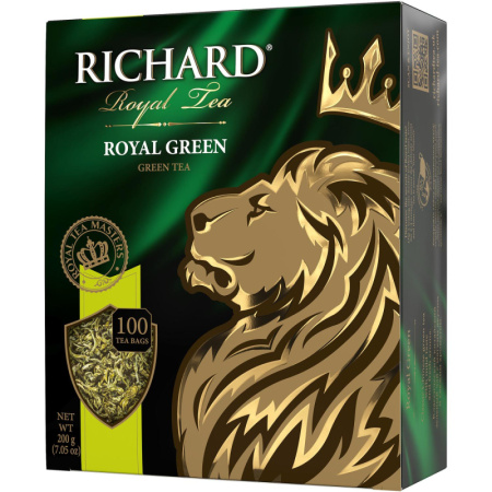 Чай Richard Royal Green зеленый, 100 пак