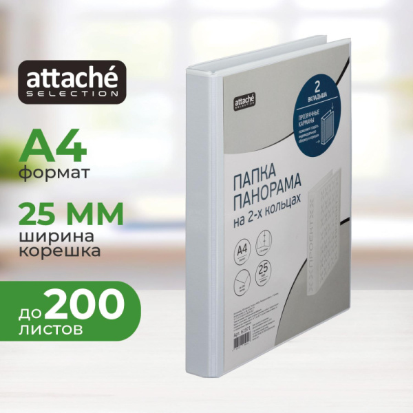 Папка Панорама на 2-х кольцах  25мм Россия