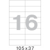 Этикетки самоклеящиеся  105х37 мм/16 шт. на лис.А4 (100 лист