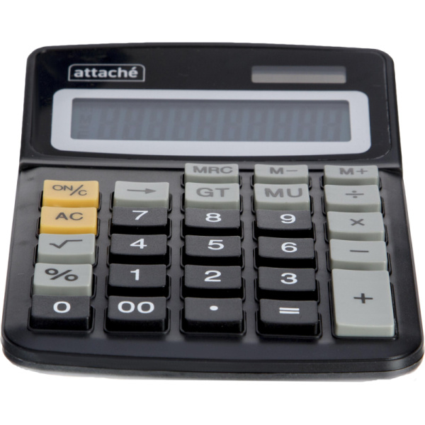 Калькулятор настольный КОМПАКТНЫЙ Attache ATC-777-10C 10-ти разрядныйчерн