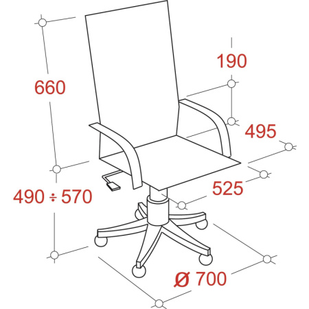 Кресло BN_Dt_EChair-550 TR рец.кожа черная, хром