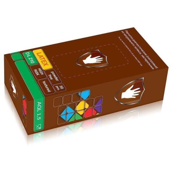 Перчатки латекс., н/с, н/о, S&C High Risk TL210/ DL210 (M)25пар/уп,ПС