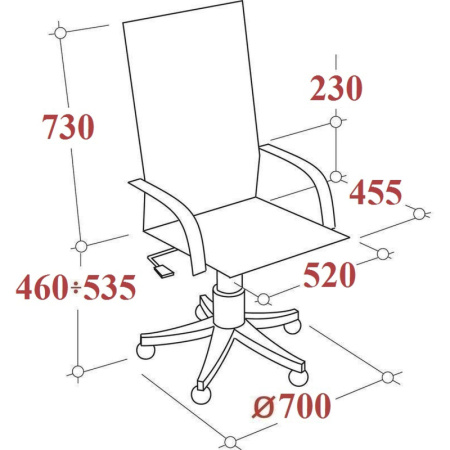 Кресло BN_Hg_EChair-578 TC сетка/ткань черный, пластик черный