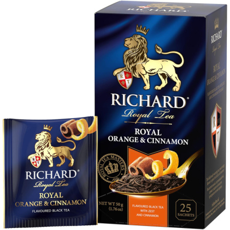 Чай Richard Royal Orange&Cinnamon черн., 25 пак, 14143