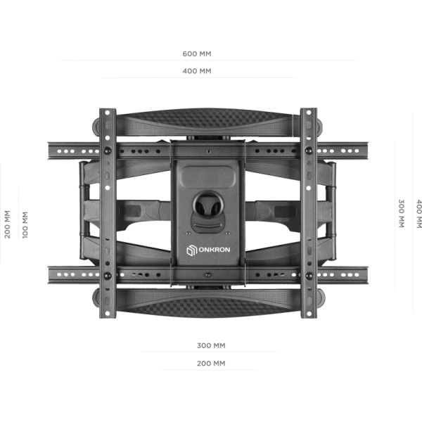 Кронштейн Onkron M6L, TV 40-75, настенный, наклонно-поворотный, чер