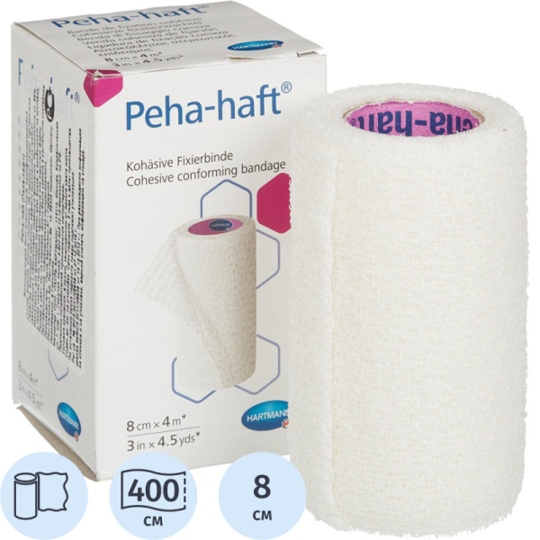 Перевяз. ср-ва Бинт самофикс эласт 4 м х 8 см, PEHA-HAFT 9324852