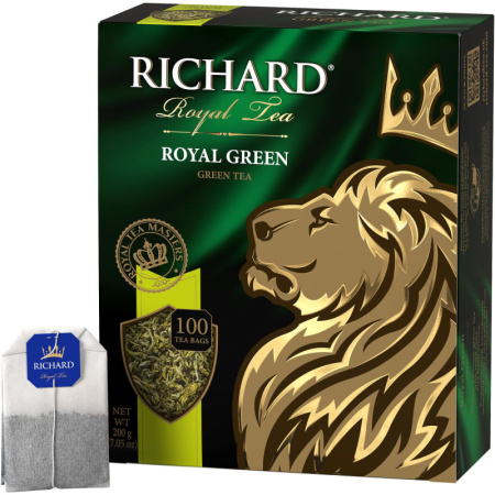 Чай Richard Royal Green зеленый, 100 пак