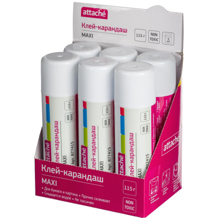 Клей-карандаш 115г Attache maxi