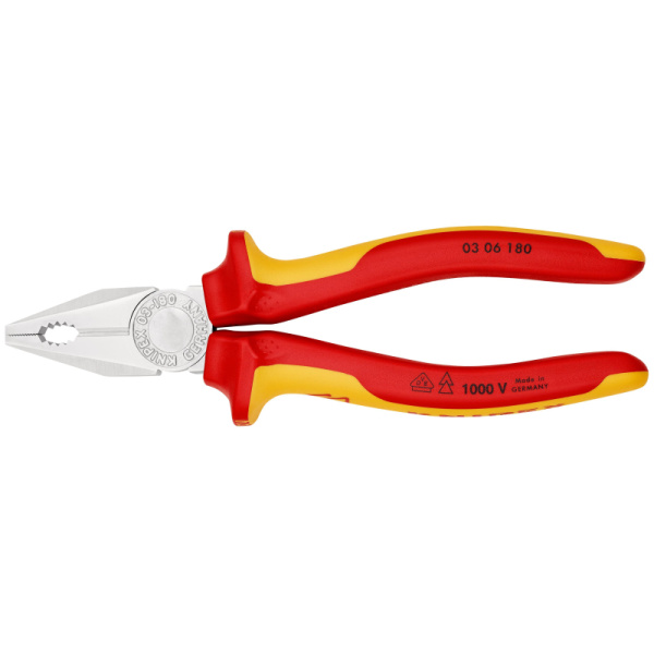Плоскогубцы комбинированные VDE L-180 мм KNIPEX KN-0306180