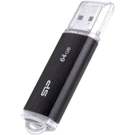Флеш-память Silicon Power Ultima U02, 64Gb, USB 2.0, чер, SP064GBUF2U02V1K