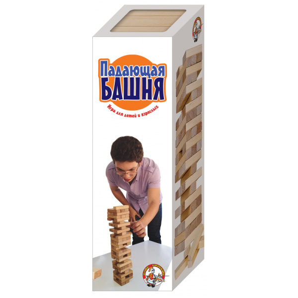 Настольная игра для детей и взрослых Падающая башня 01506