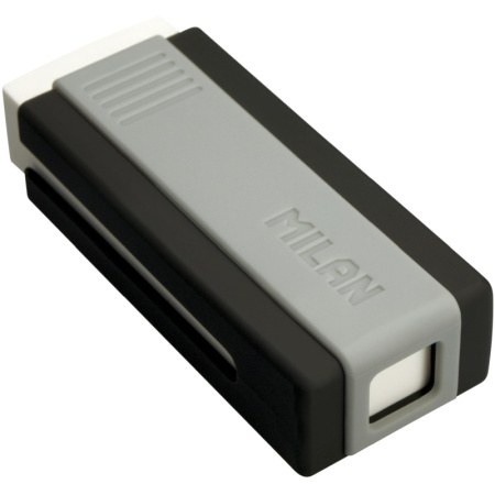 Ластик пластиковый Milan Office 320 белый, в пластиковом держателе (в асс.)