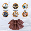 Бахилы одноразовые ламинир. бело-коричн.,спанбонд,  ЭЛ-ЛАМСТ-КБ 250пар./уп