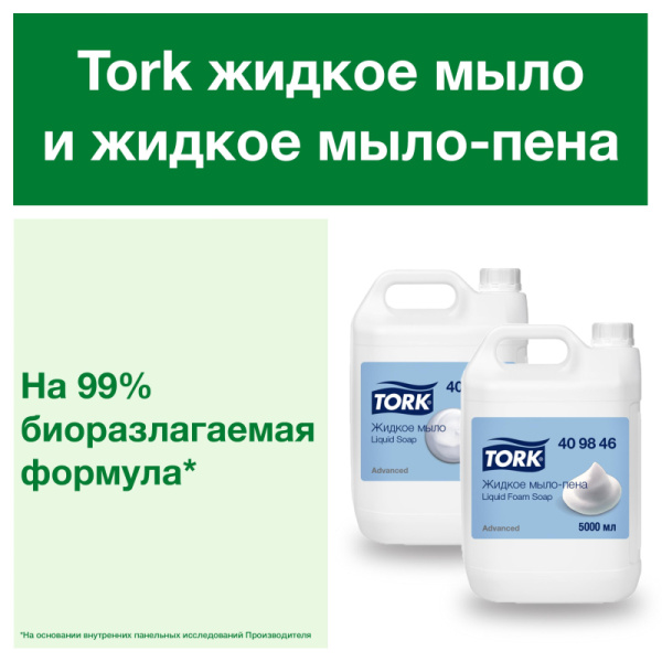 Мыло-пена жидкое Tork аромат свежести, 5л